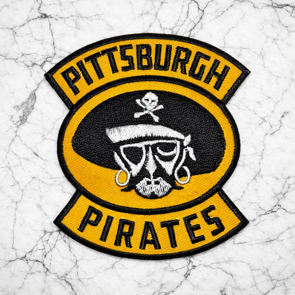 PITTSBURGH PIRATES MLB EMBROIDERED IRON/SEW ON PATCH 2.5"X3" FREE SHIPPING