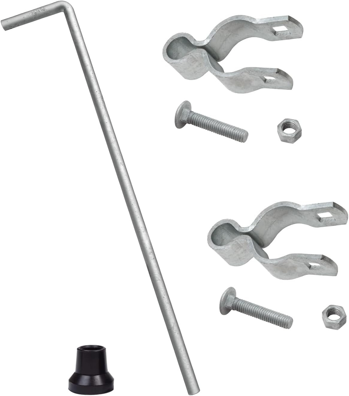 Gate Drop Rod 1-3/8" X 32", Heavy Duty Cane Bolt for Chain Link Fence, Drop Rod