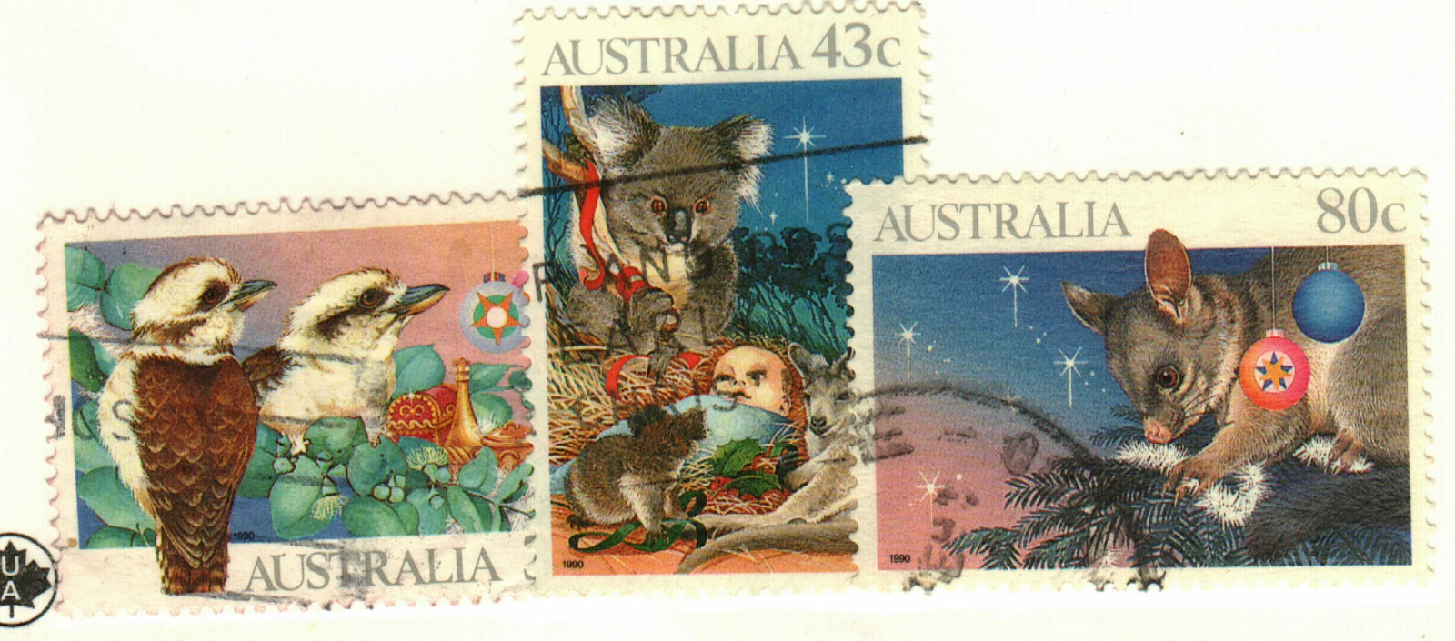 Australia #1194-6 used animal Christmas