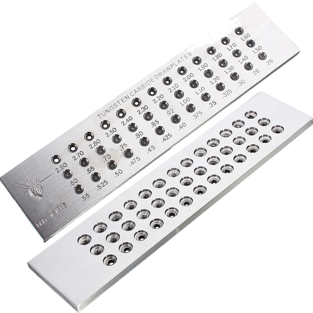 39 Holes Tungsten Carbide Wire Drawplate for Jewelry Making Round 0.26-2.80mm