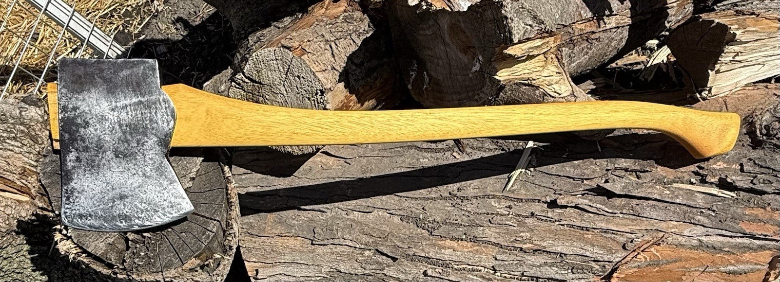 Early 1900’s Plumb Jersey Axe On A 28” Hoffman Osage Handle With Oak Wedge￼￼