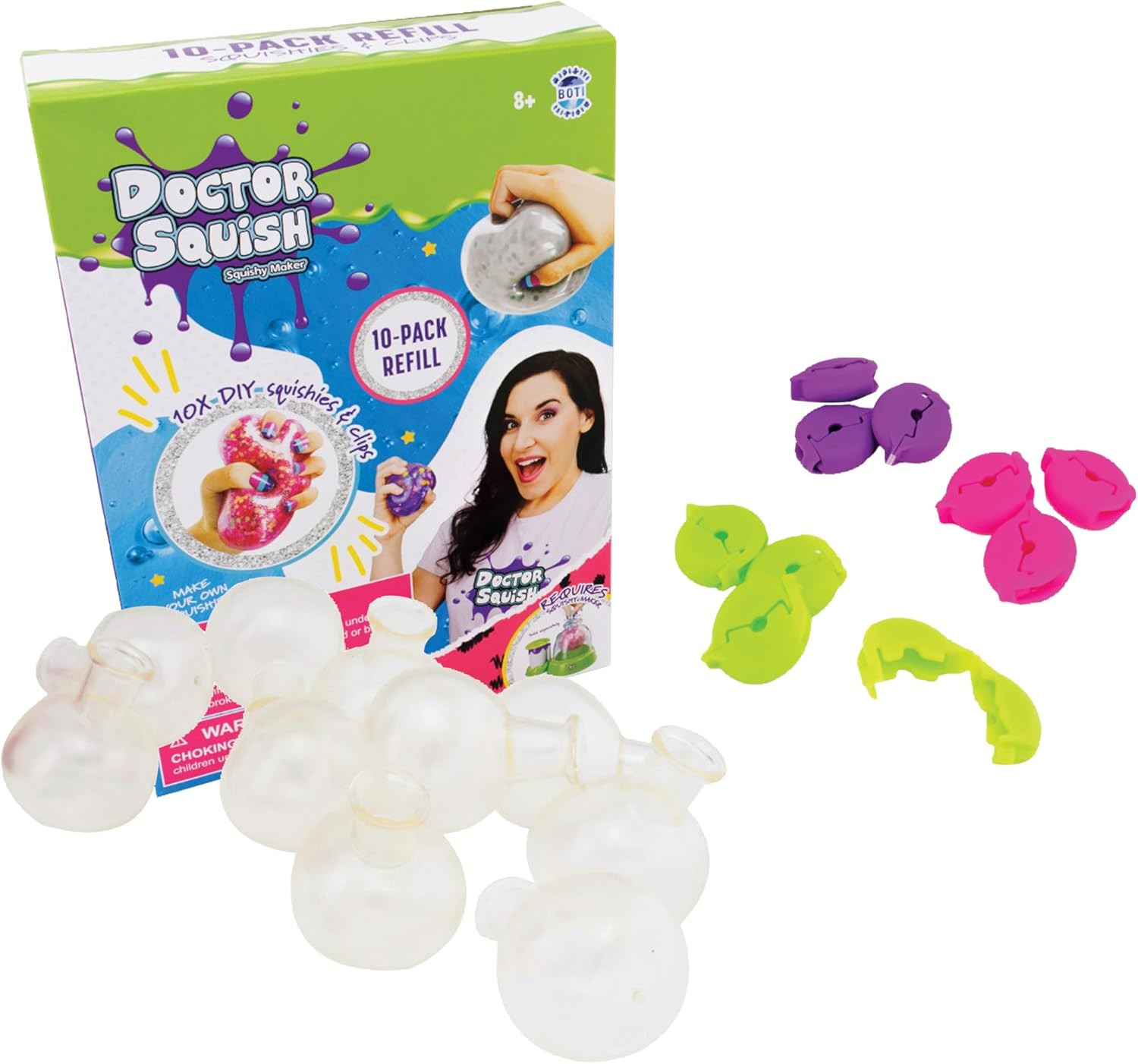 Squishy Maker Refill Pack | DIY Squishy Making Kit with 10 TPR Balloons and 10 R