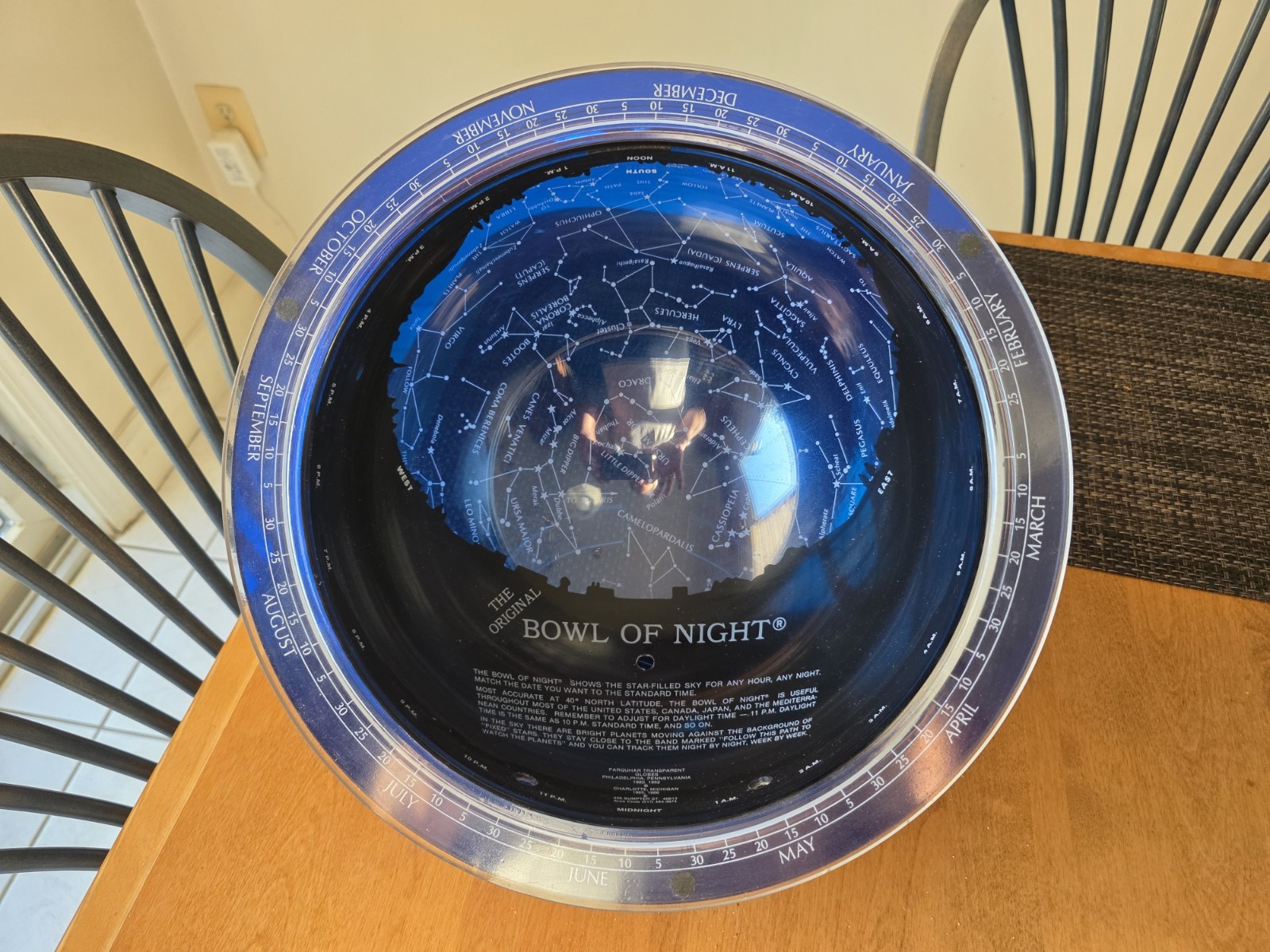 Vintage Rare Farquhar Bowl of Night Celestial Sphere 1986.