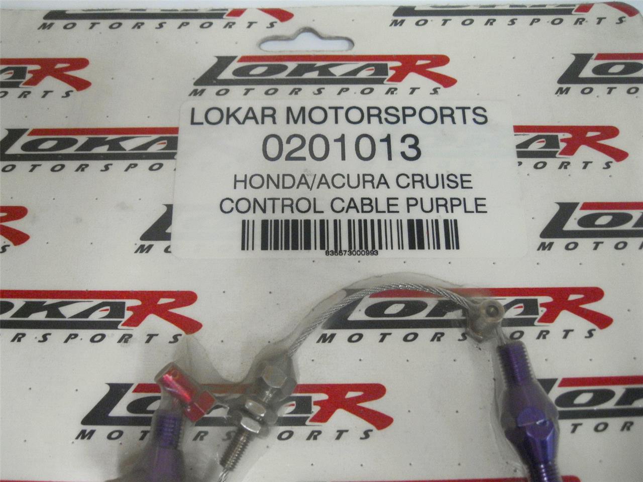 NEW Lokar 1990 - 2001 Honda Acura Cruise Control Cable PURPLE 0201013 CLOSEOUT