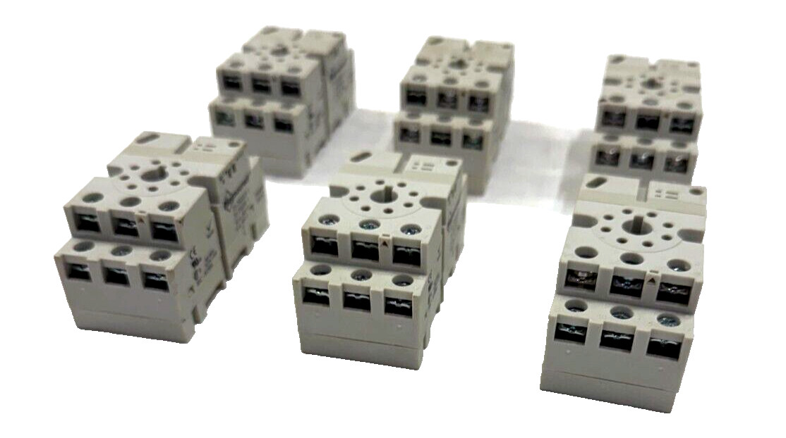 MAGNECRAFT RELAY SOCKET #70-750DL8-1 (LOT OF 6)