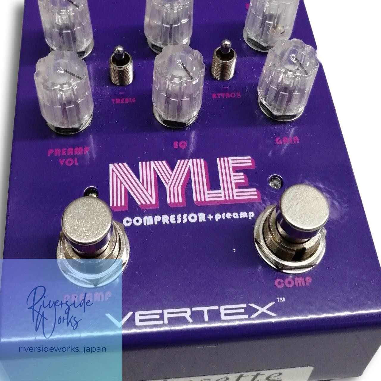 VERTEX Nyle Compressor + Preamp Effect Pedal for Guitar JP