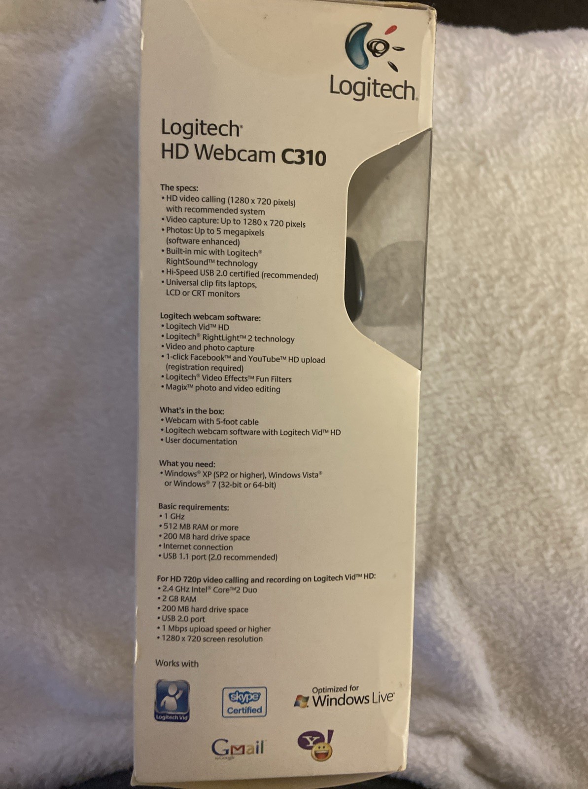 Logitech C310 720P/30FPS HD Webcam READ