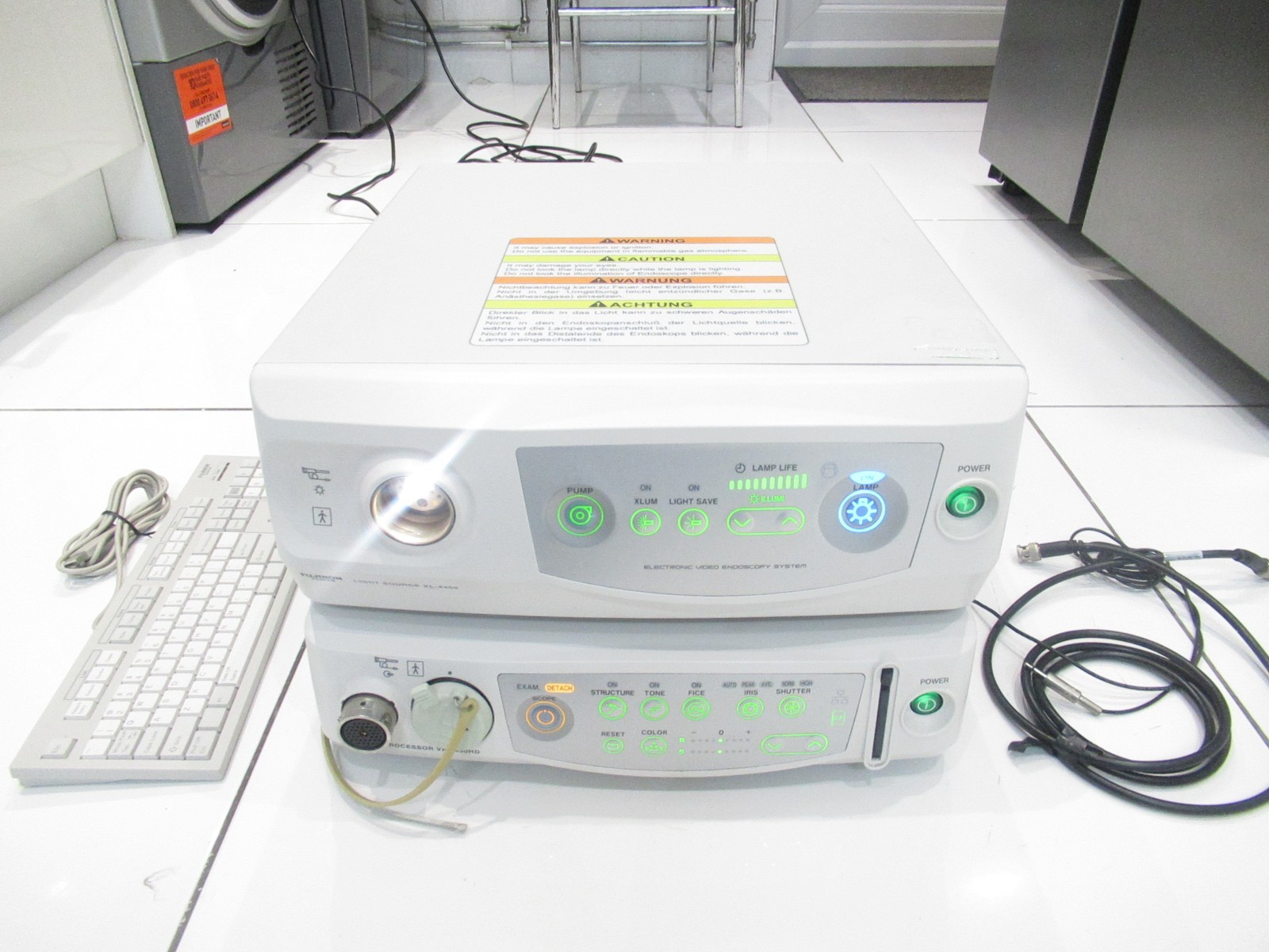FUJIFILM FUJINON XL-4450 LIGHTSOURCE+VP-4450 HD VIDEO PROCESSOR ENDOSCOPY SYSTEM