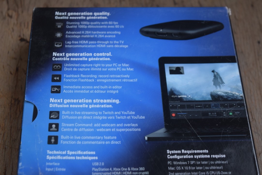Elgato HD60 S Video Capture Card with Cables