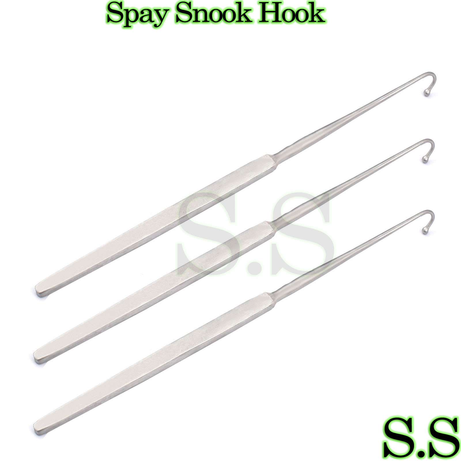 12 SPAY SNOOK Hooks Veterinary surgical instruments NEW