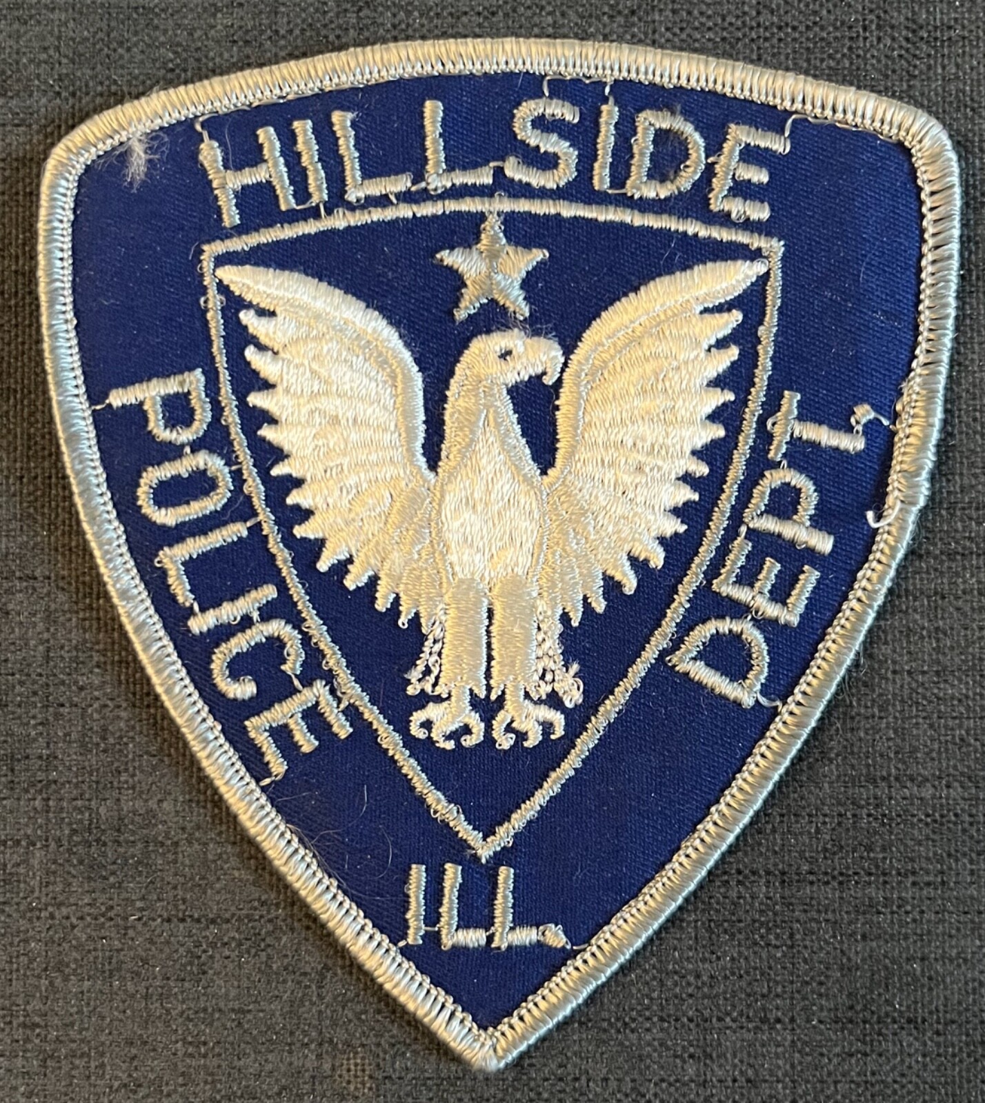 Hillside Illinois IL Police Shoulder Patch Unsewn Vintage