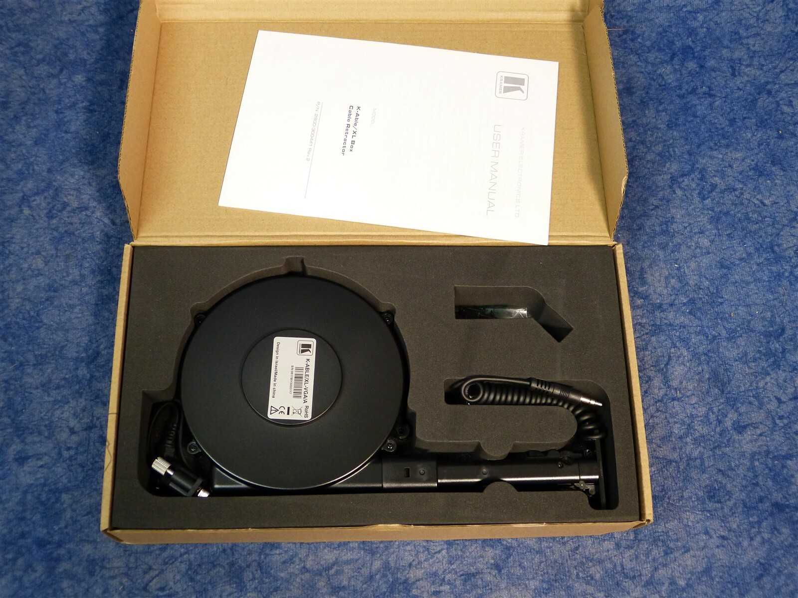 Kramer K-ABLE/XL-VGA/A VGA & Audio Cable Retractor for Table Modular System G76