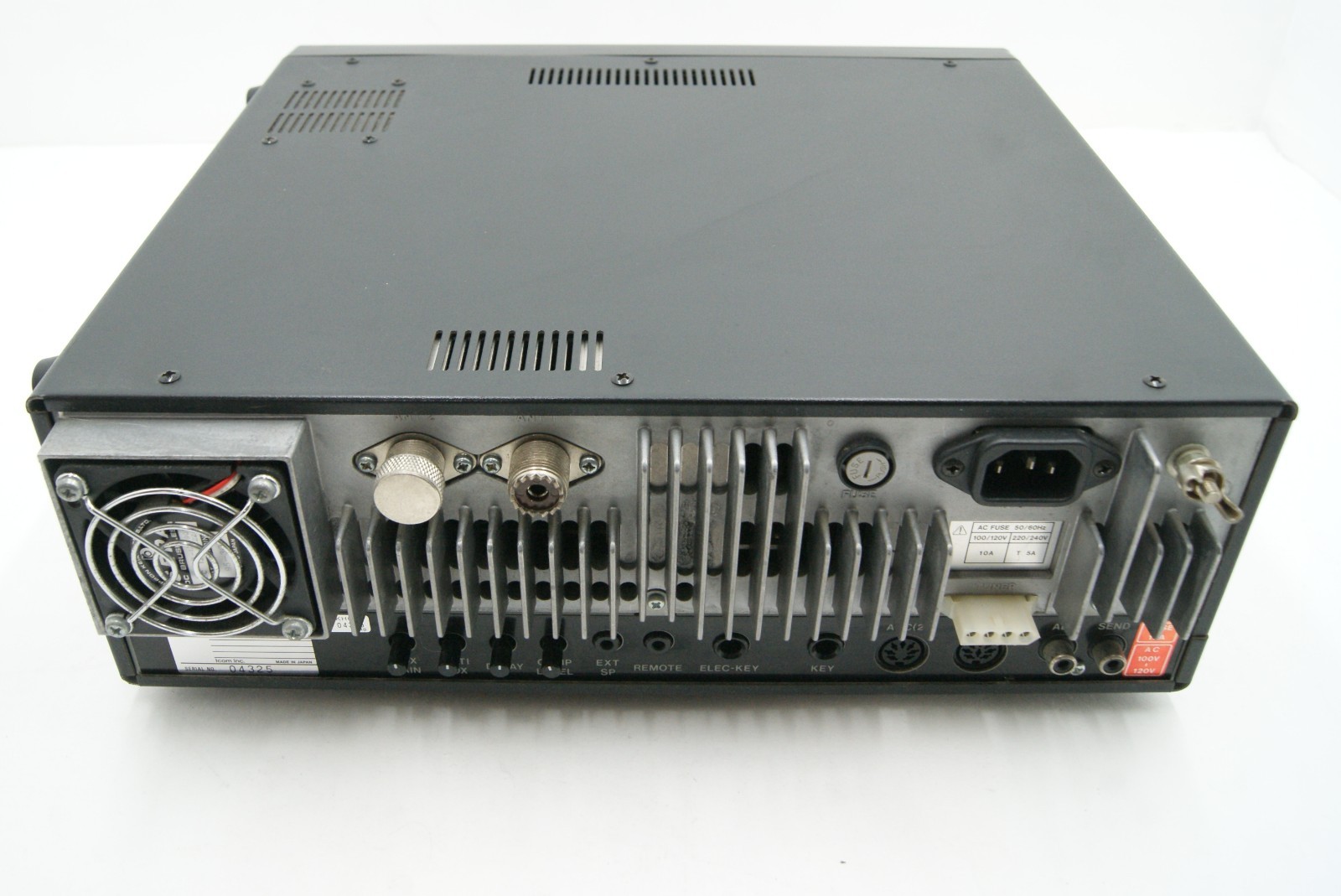 MARS MOD ICOM IC-736 HF 50MHz Transceiver 100W Black + Mic + New Panel