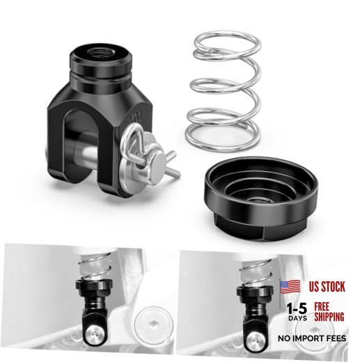 Motorcycle Rear Brake Return Spring Aluminum Compatible with Yamaha black