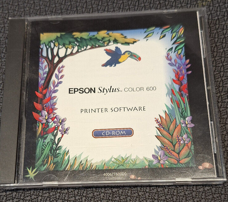Genuine Driver CD for EPSON Stylus Color 600  Printer Software very good