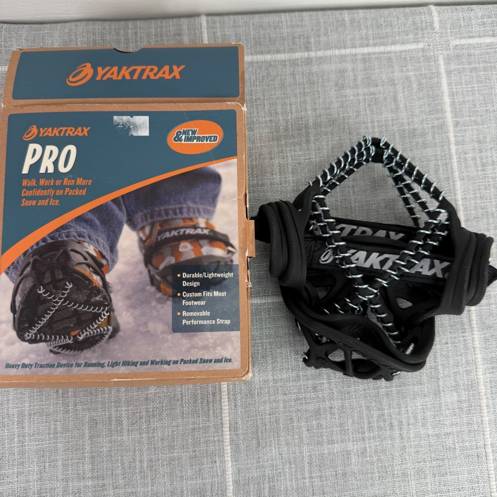 YakTrax Pro Large Traction Cleats Snow Cleats Show Chains Coils
