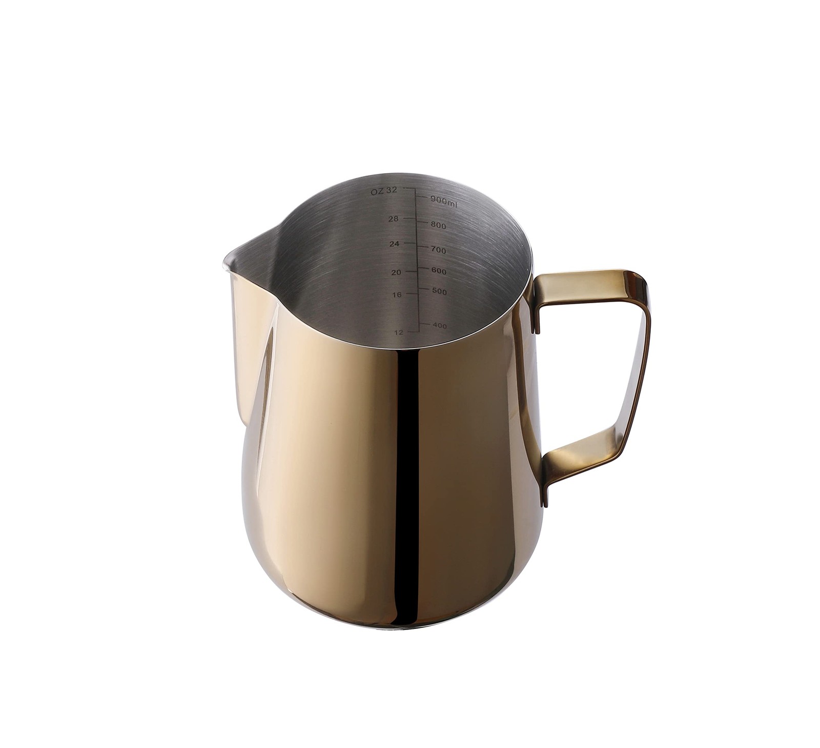 12 oz 350ml 18/8 Stainless Steel Milk Frothing Steaming Pitcher Latte Golden