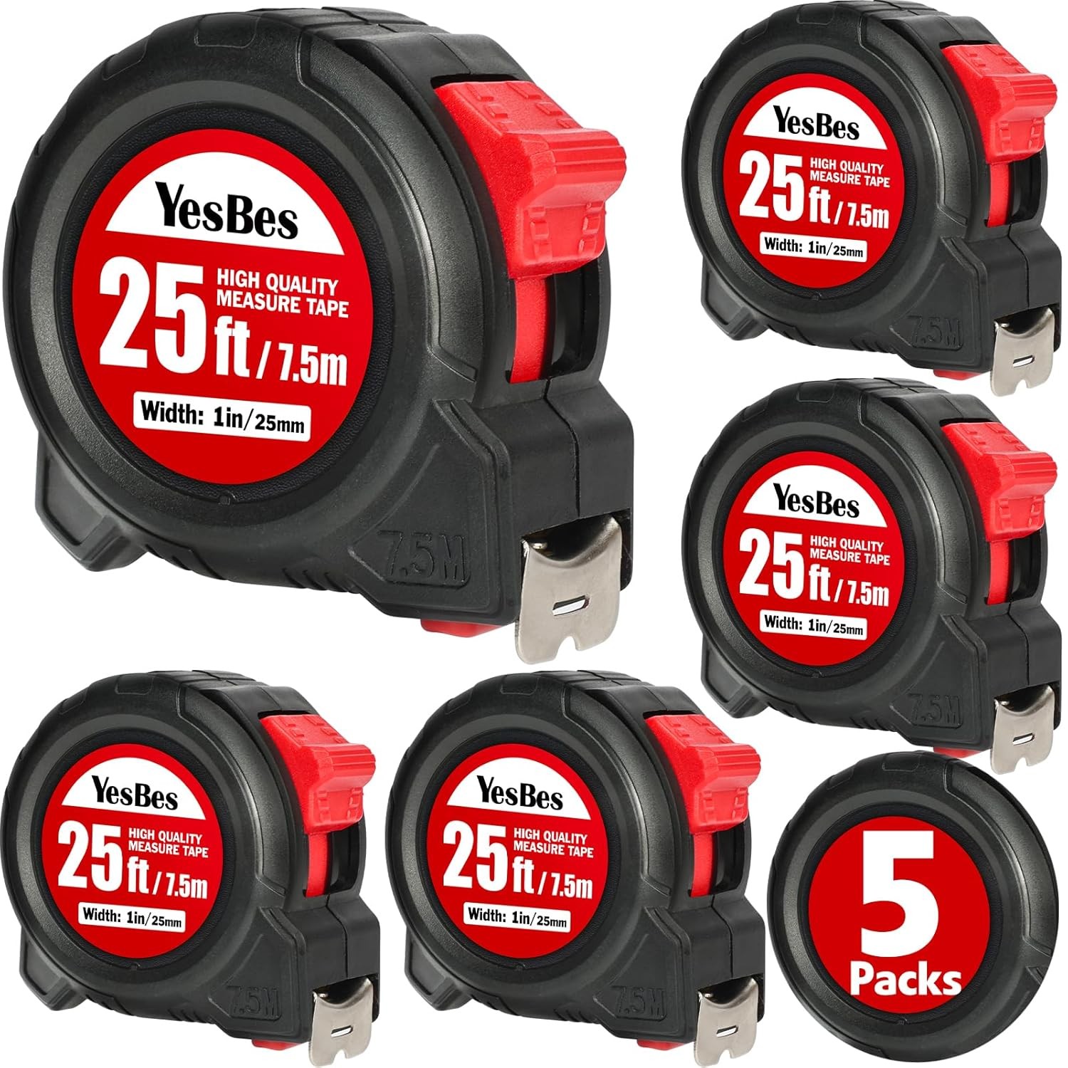 Tape Measure ft Pack Bulk Easy Read Self Locking