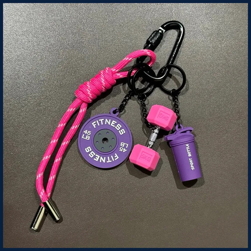 Fitness Keychain for Gym Lovers Premium Gift Sports Enthusiasts Accessories