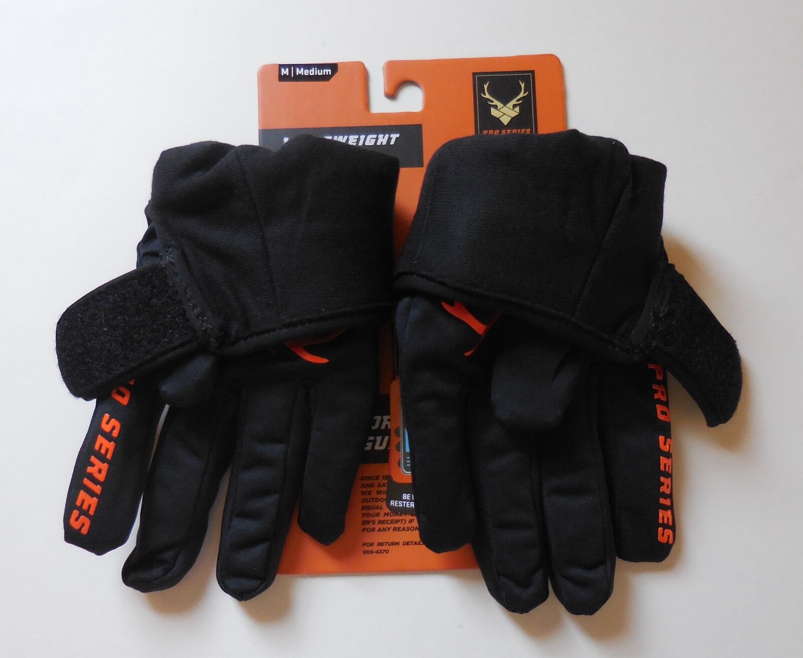 Walls Lightweight Gloves Men Black/Black/Orange Medium