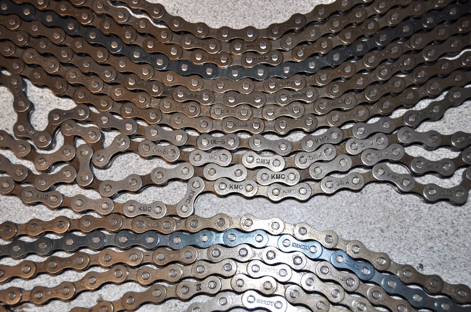 Lot of 2 BMX Bike KMC Chain fits on Mongoose Kent, Hyper, huffy,  Madd Gear.