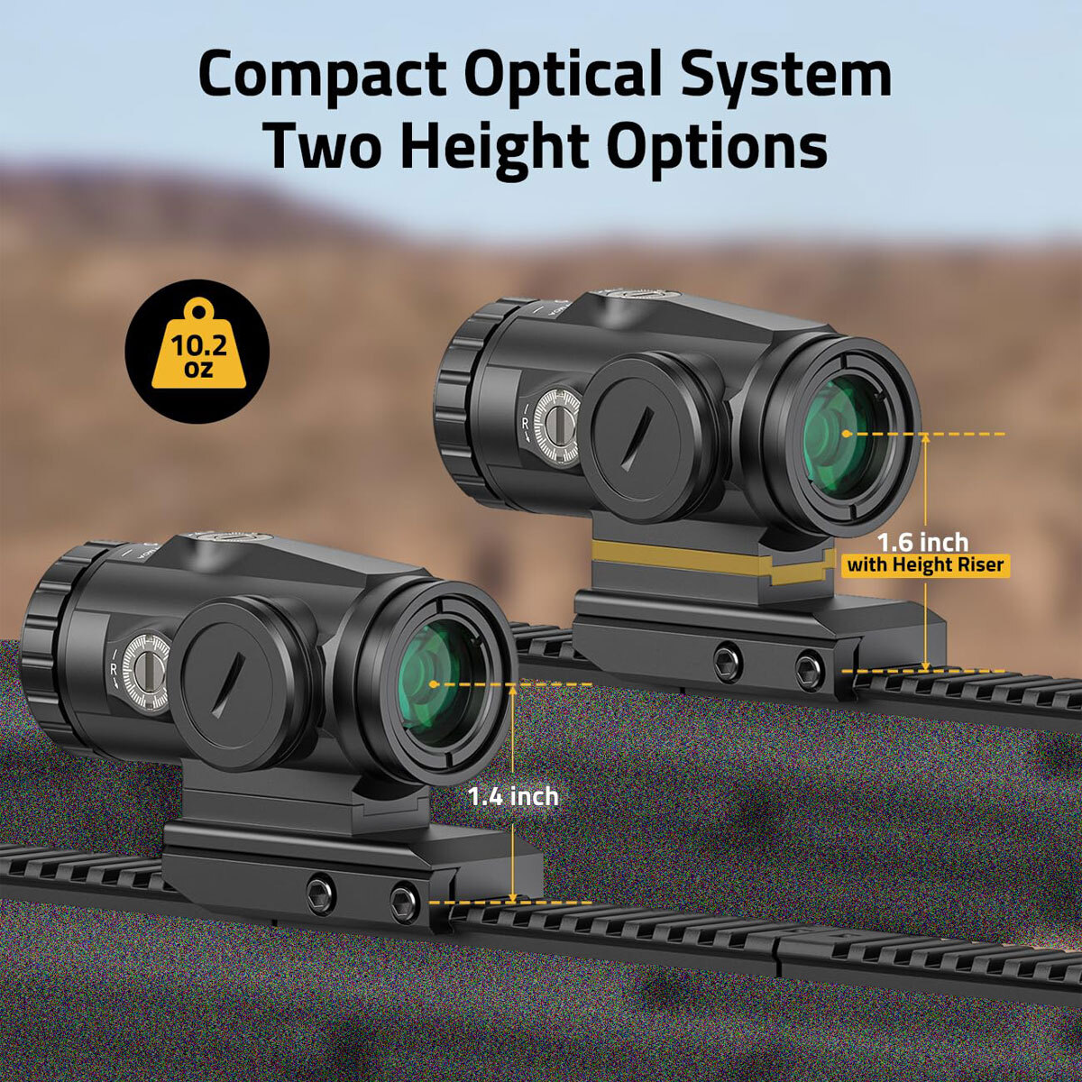 3X Motion Awake Red Dot Sight Scope Illuminated BDC Reticle For 223/5.56 Caliber