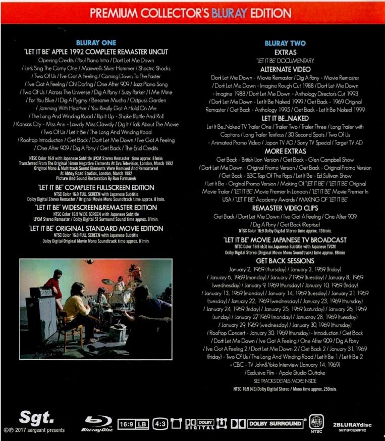 THE BEATLES / LET IT BE PREMIUM EDITION 2xBlu-Ray