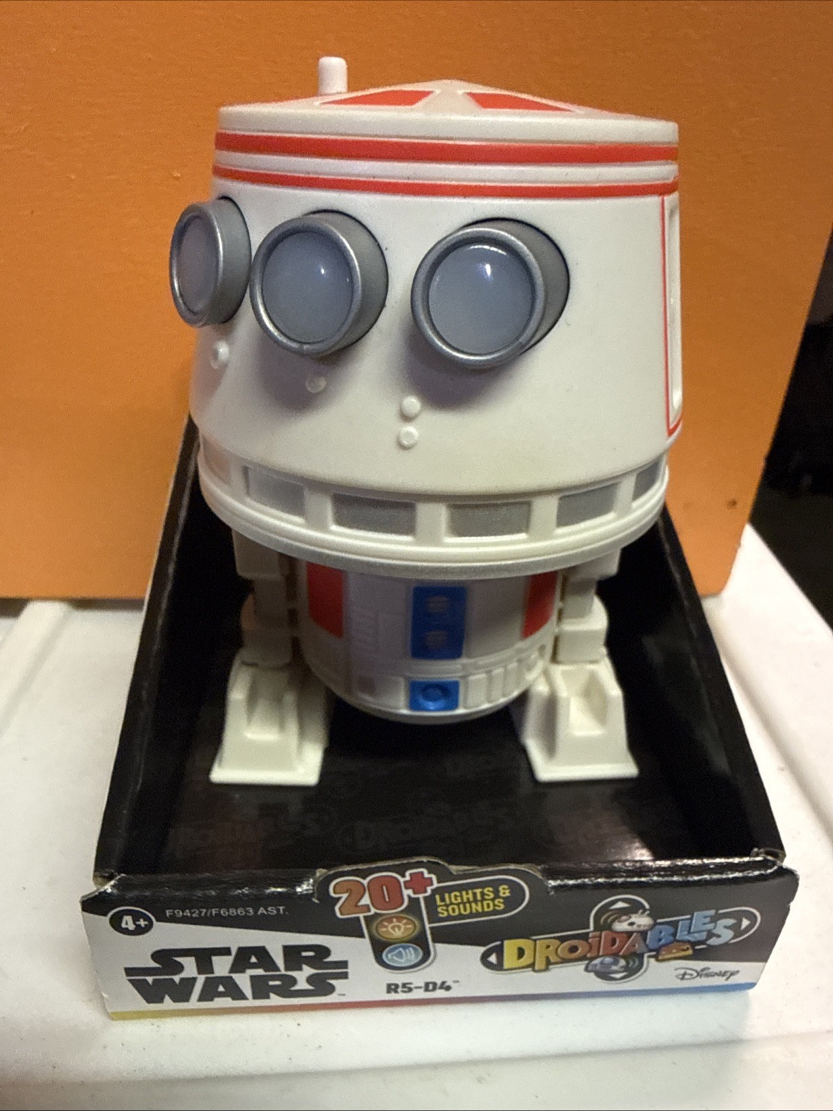 Star Wars Droidables R5-D4 Figure - 4'' New in Box - 20+ Lights & Sound