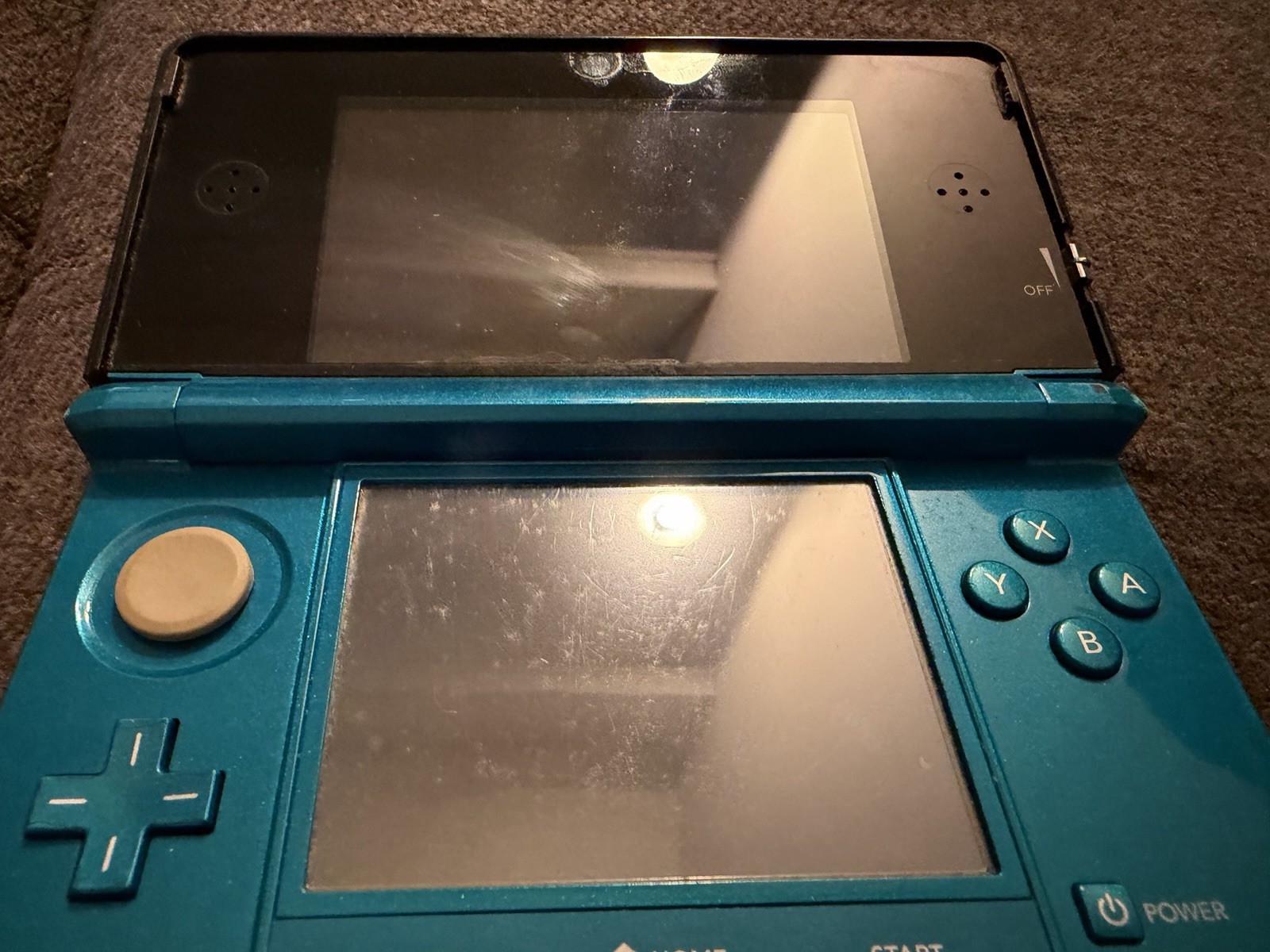 Nintendo 3DS Handheld System - Aqua Blue For Repair