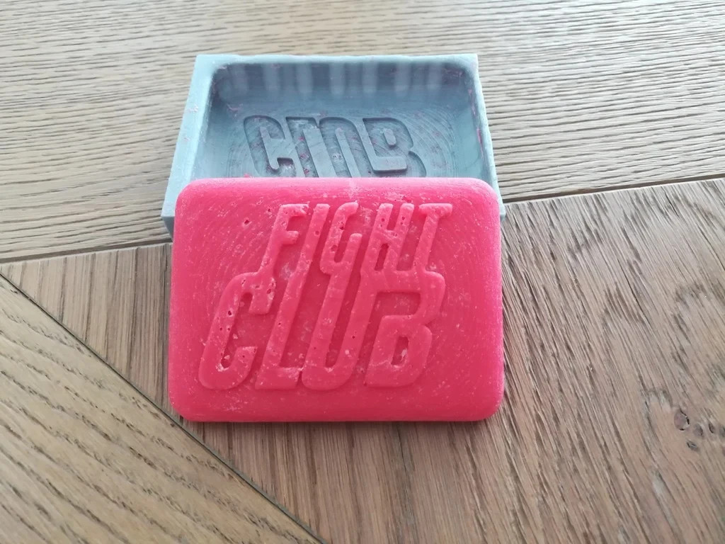 PROP - FIGHT CLUB SOAP / CANDLE / CHOCOLATE MOLD Petg Heat resistant food grade