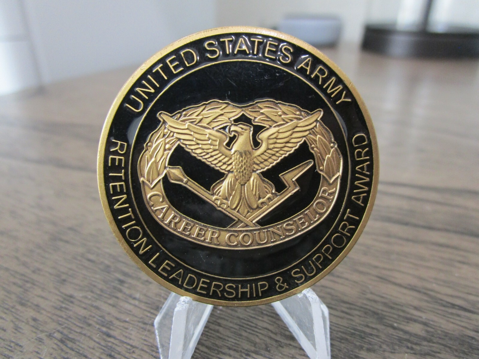 United States Army Sgt Maj Retention Leadership & Support Award  Challenge Coin