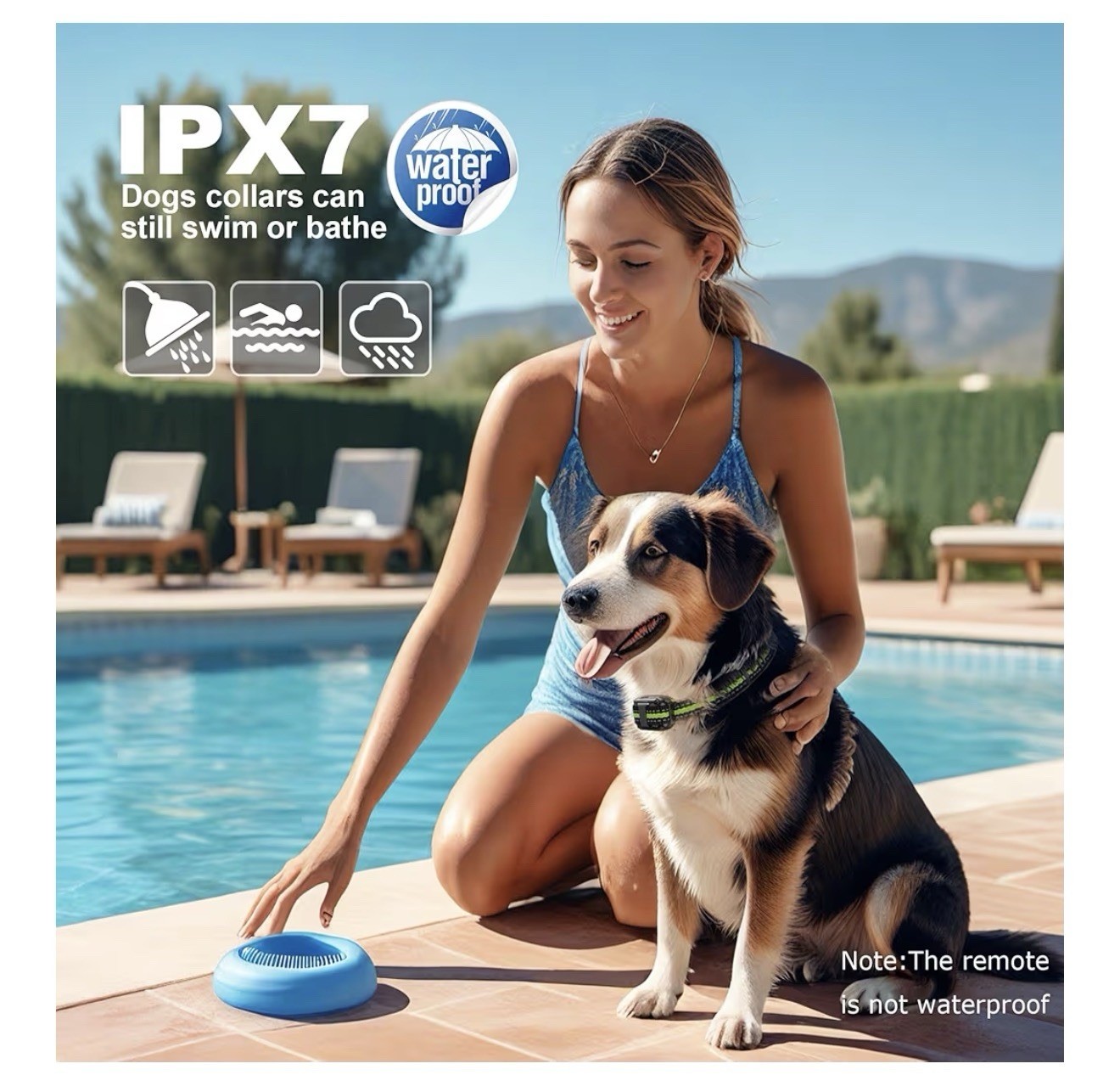 Dog Shock Training Collar 2600ft Remote Waterproof Rechargeable
