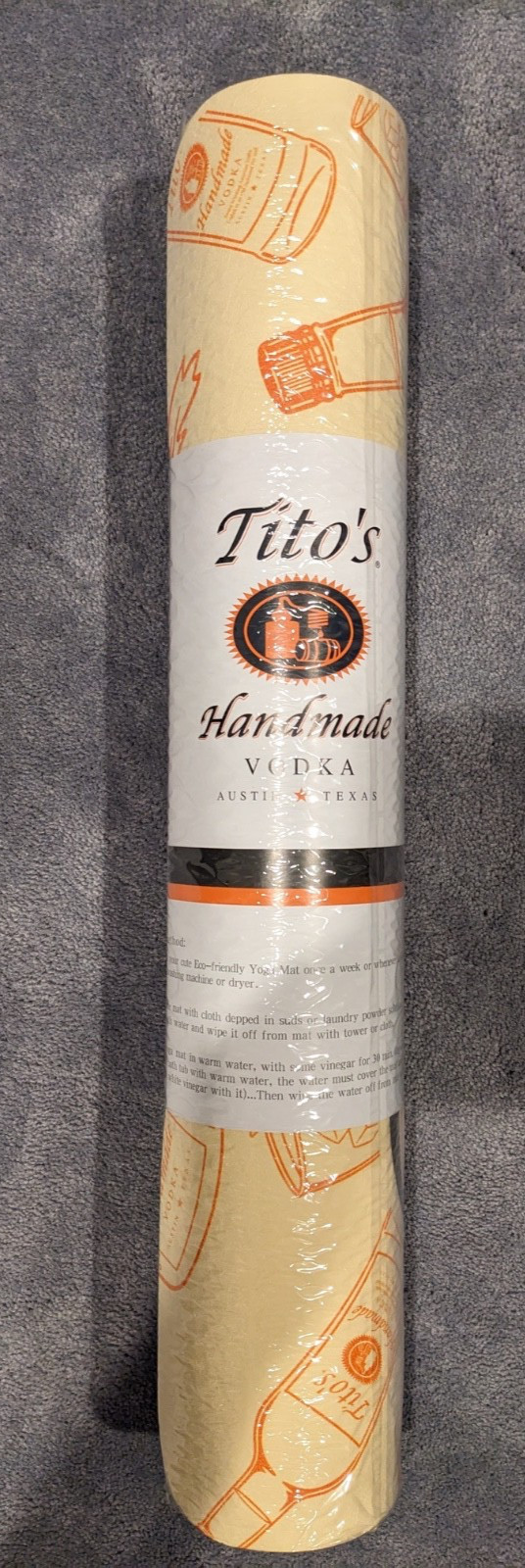 New Tito's Handmade Vodka Yoga Pilates fitness mat