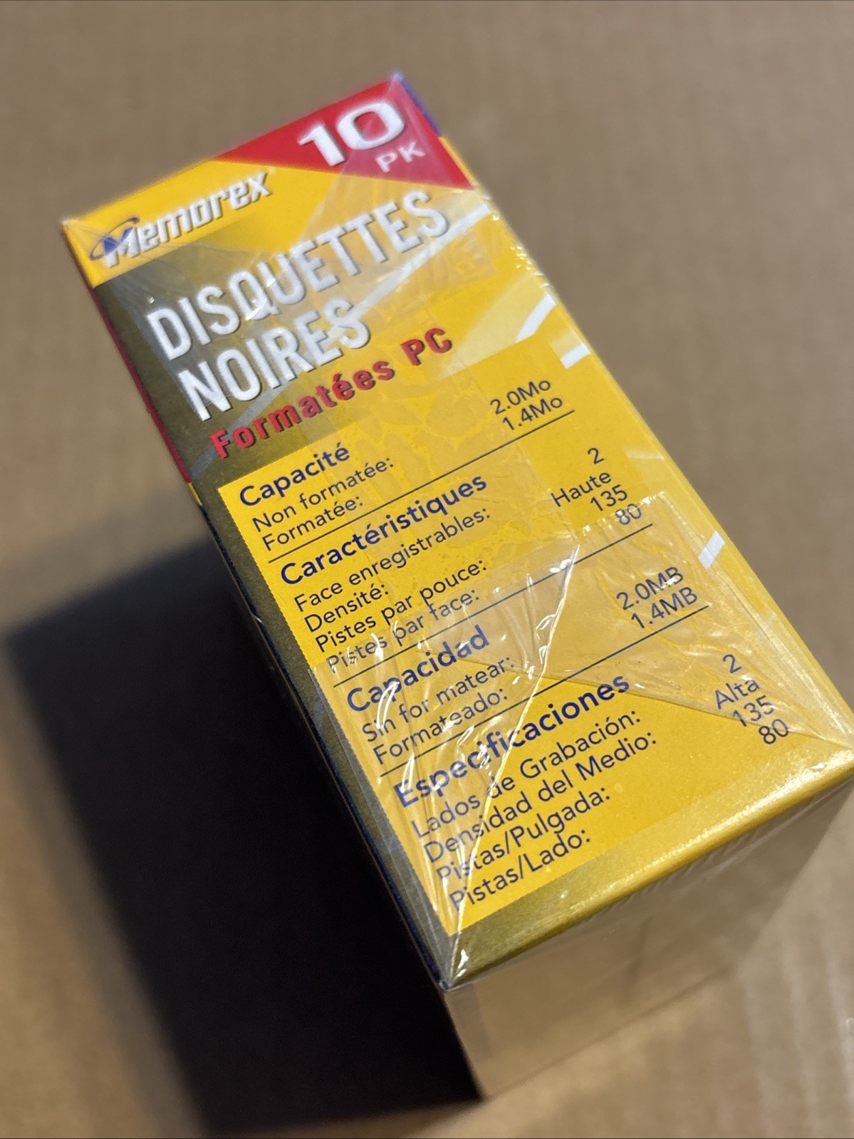 NEW SEALED NOS Memorex Black Diskettes 10-Pack 3.5"