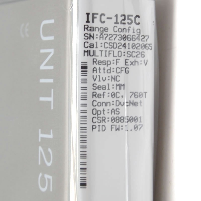 NEW Celerity/Unit IFC-125C Mass Flow Controller MFC (N2/7.2 SLM) Digital+Cert.