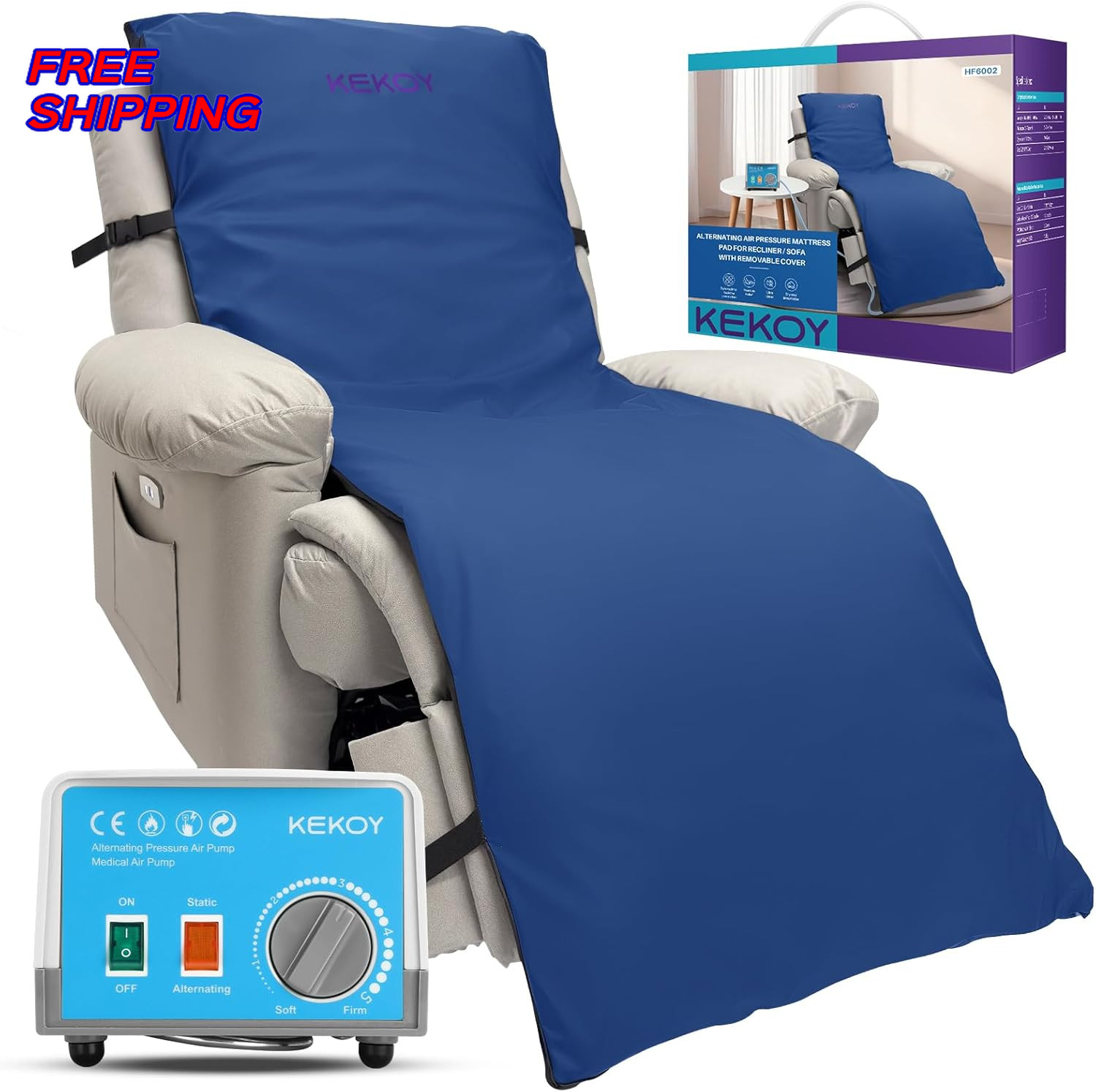 Air Pressure Pad for Recliner Chair Upgraded Anti Slip Base Pressure Relief NEW