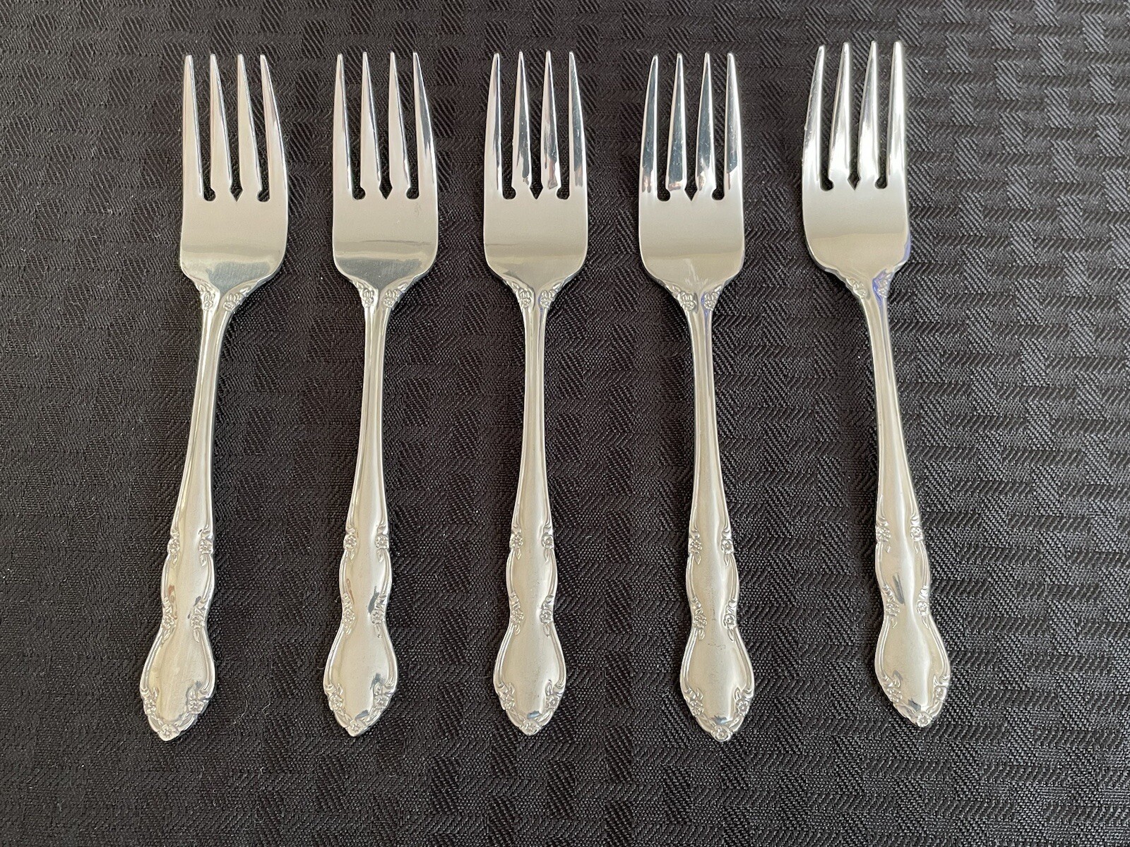 5 EXCEL 18-0 Korea EXF2 Stainless Salad Forks 6 3/8” NEW