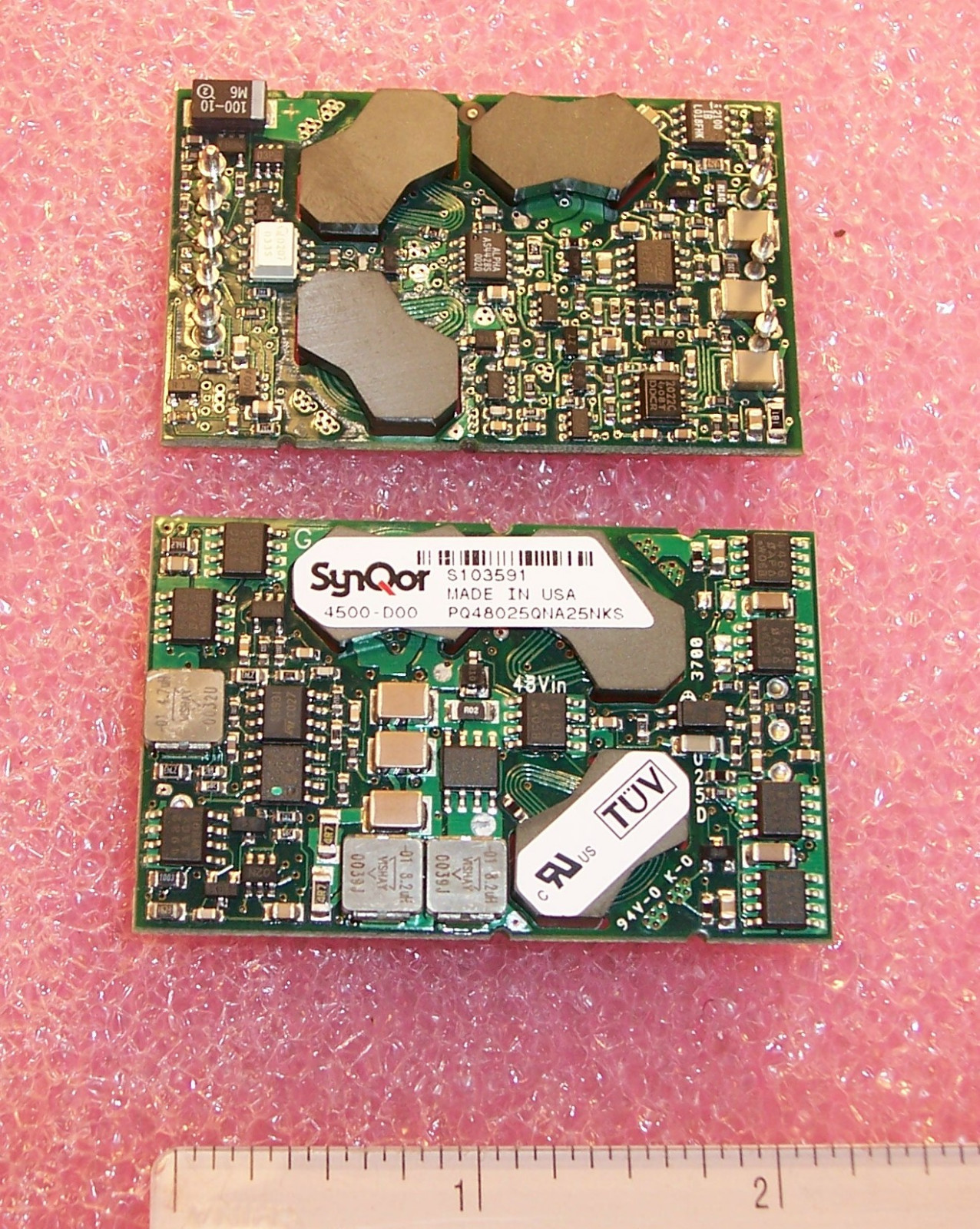 QTY (1) PQ48025QNA25NKS SYNQOR 1/4 BRICK ISOLATED DC/DC CONVERTER 48V-IN 25A