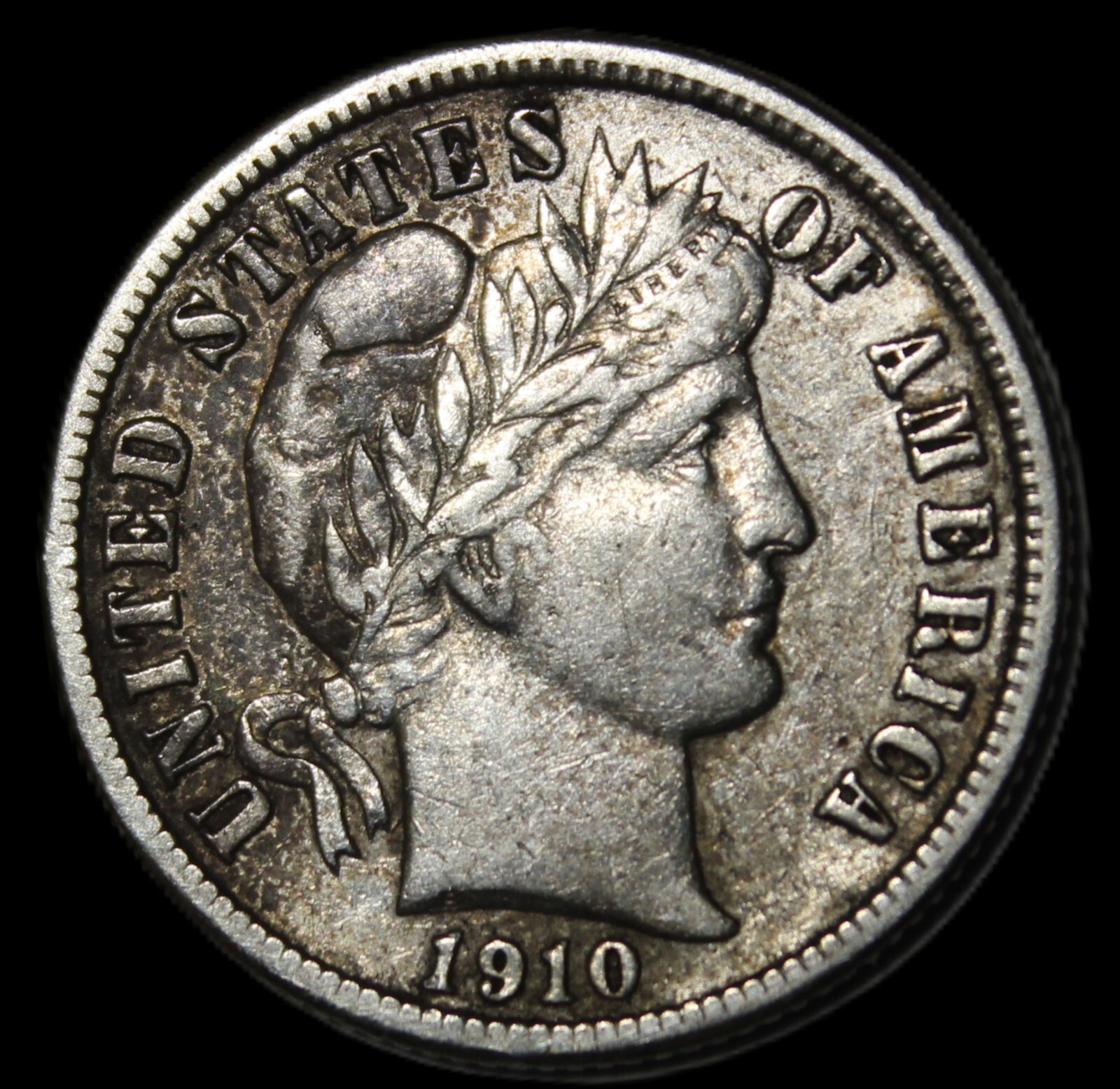 1910 d barber dime- CHOICE XF/ FREE SHIPPING - JAM270