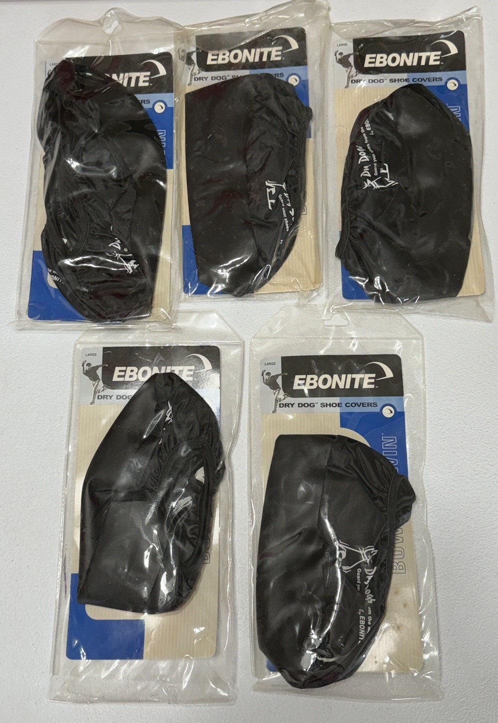 Ebonite Dry Dog Shoe Cover Black Large