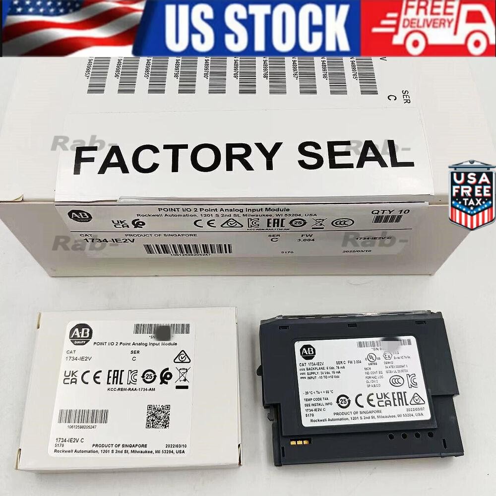 AB 1734-IE2V AB 2 Point Analog Input Module New Factory Sealed US Free Tax