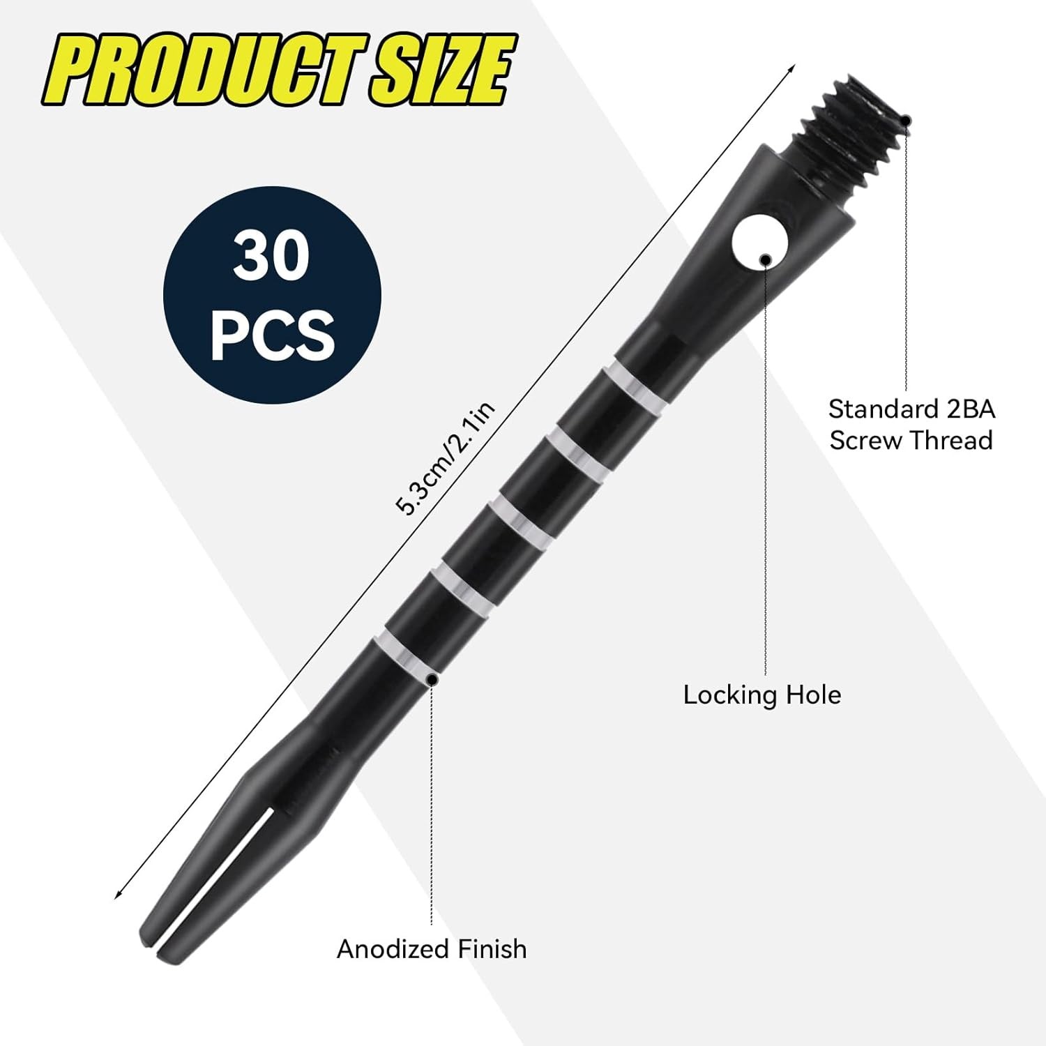 KALIONE 30 Packs Dart Shafts, Multi-color Shafts for Steel Tip,...