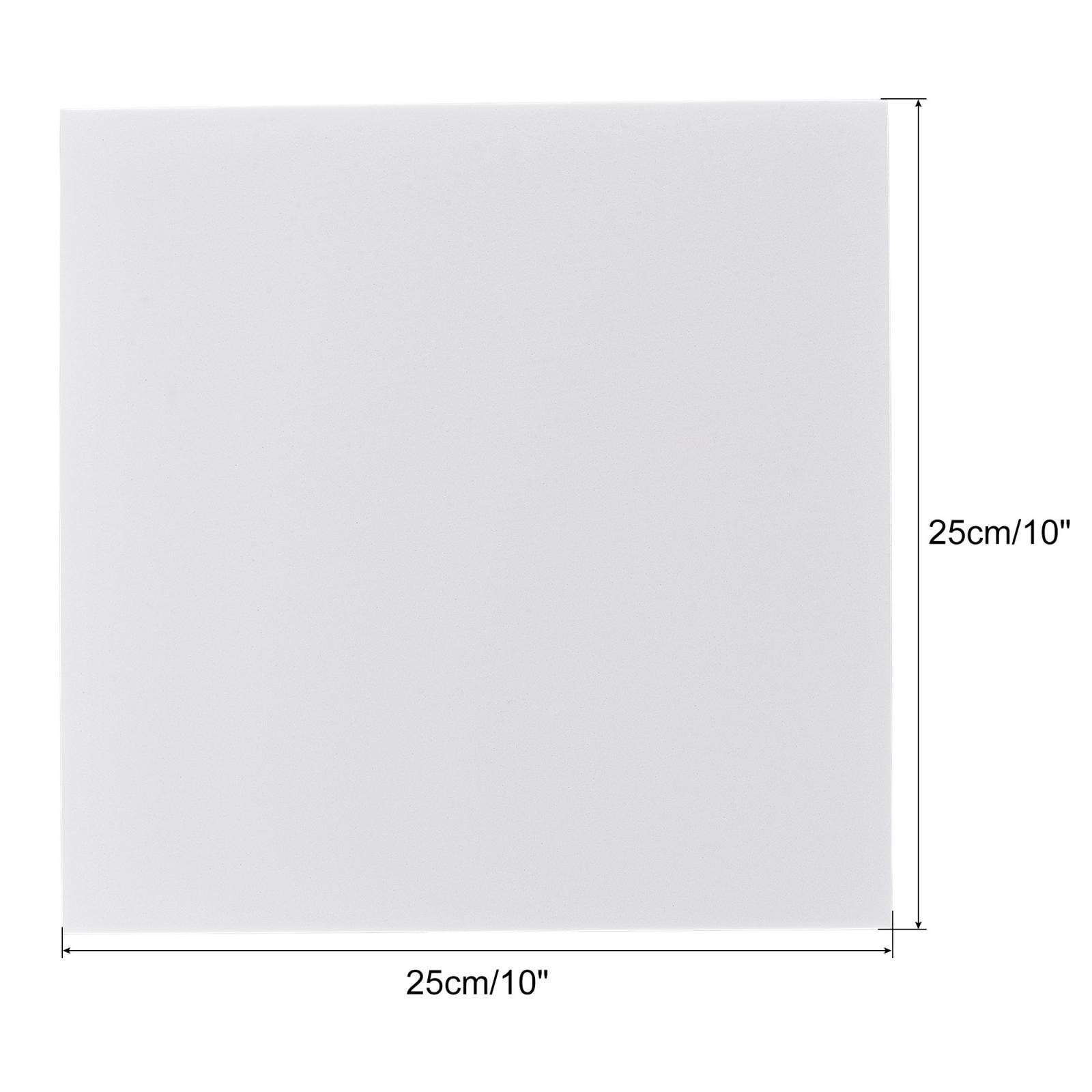 White EVA Foam Sheets 10 x 10 inch 3mm Thickness for Crafts Projects, 4 Pcs