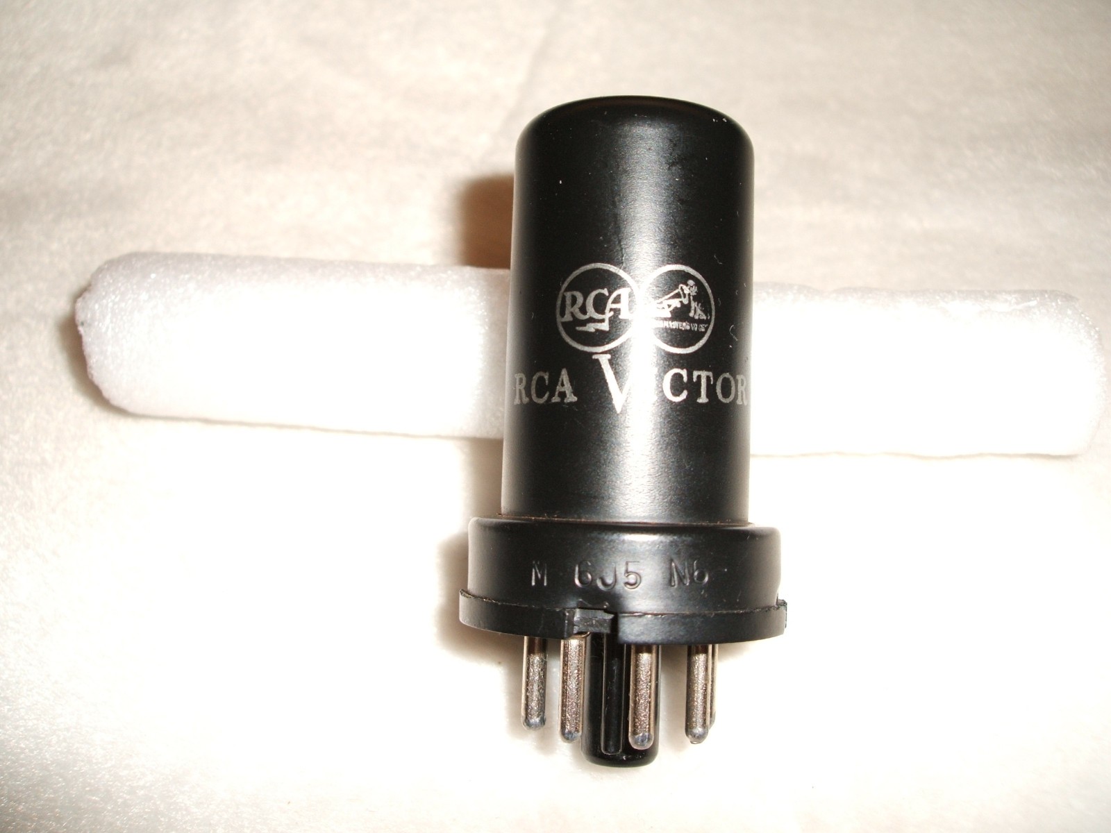 (1)  RCA Victor 6J5 Metal Vacuum Radio Tube Tested NOS Hickok 539C Tested good