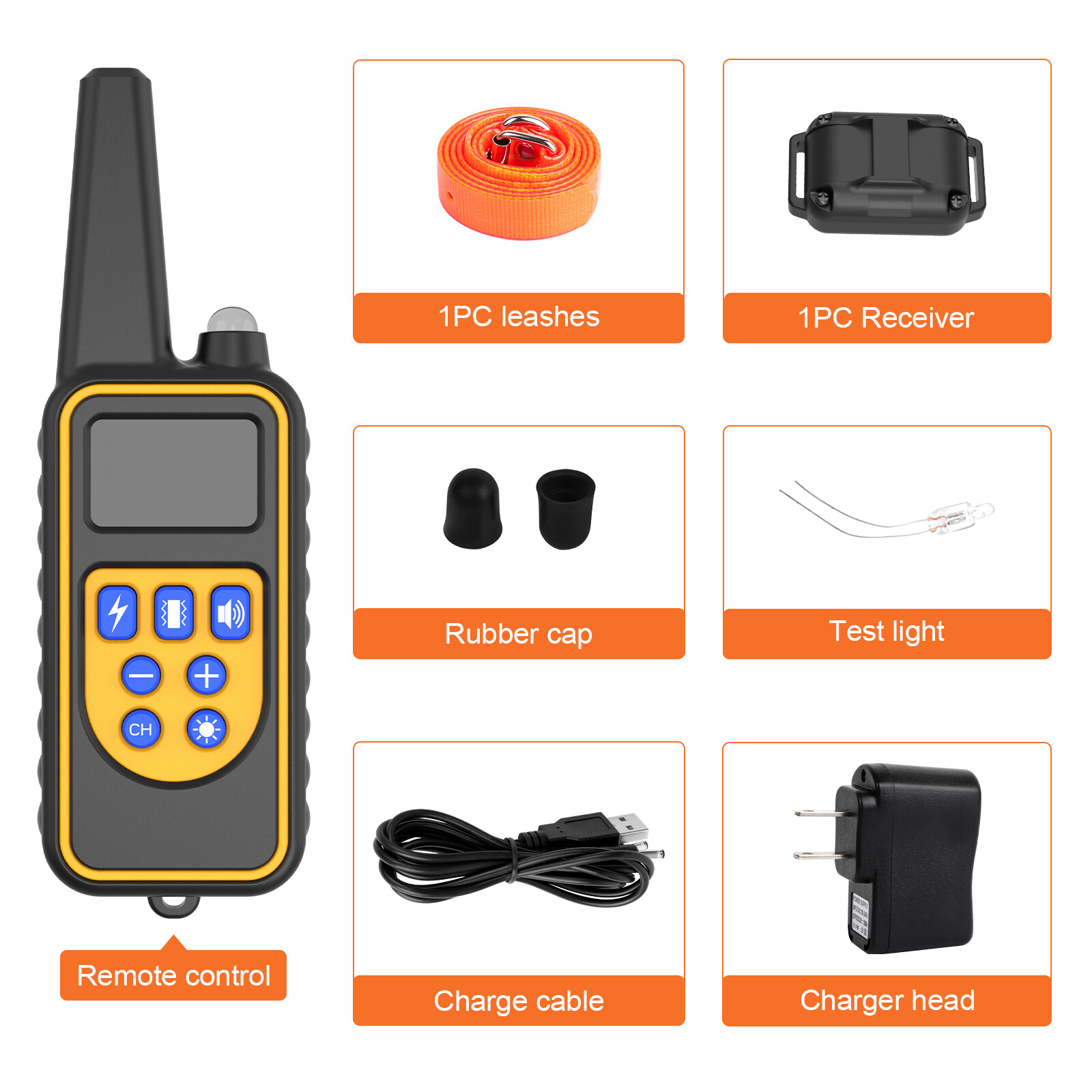 3000 FT Remote Dog Shock Training Collar Rechargeable Waterproof Pet Trainer US