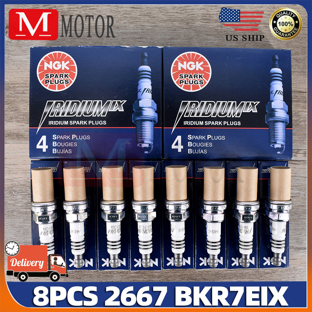 8pcs NGK Iridium IX Spark Plugs BKR7EIX 2667 For AUDI A3 A4 A5 A6 VOLKSWAGEN USA