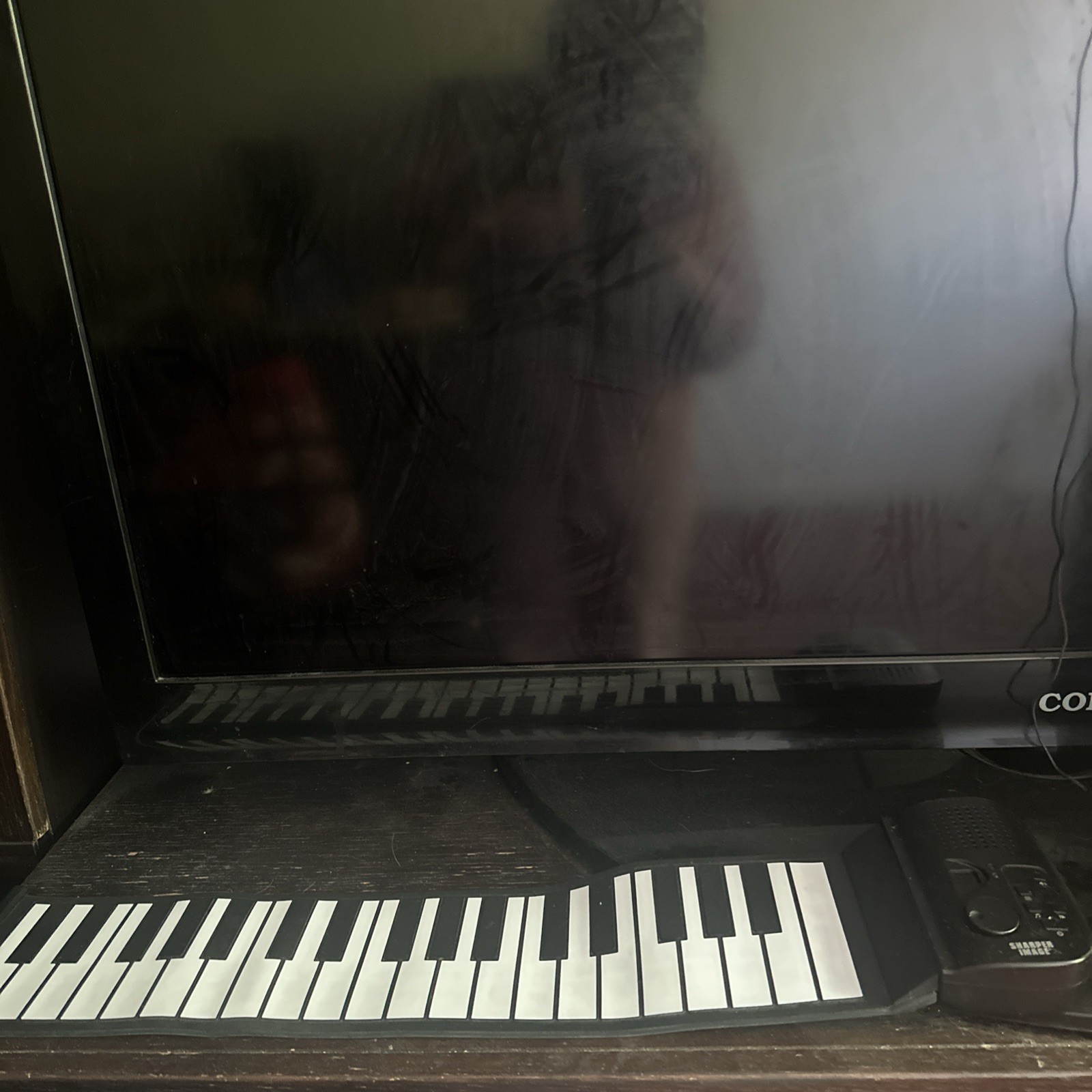 SHARPER IMAGE--PLAY N' ROLL PIANO (LOOK)
