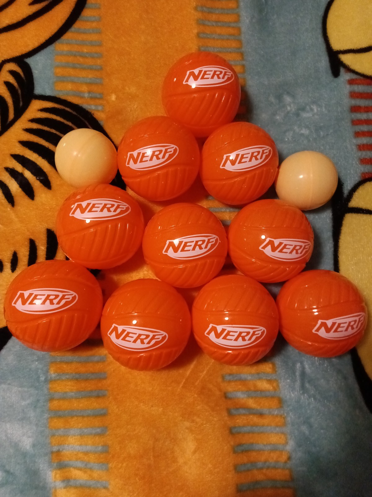 🏀Nerf Surprise Orange Plastic Balls Set of 10+Can be Filled with Treats or Toys