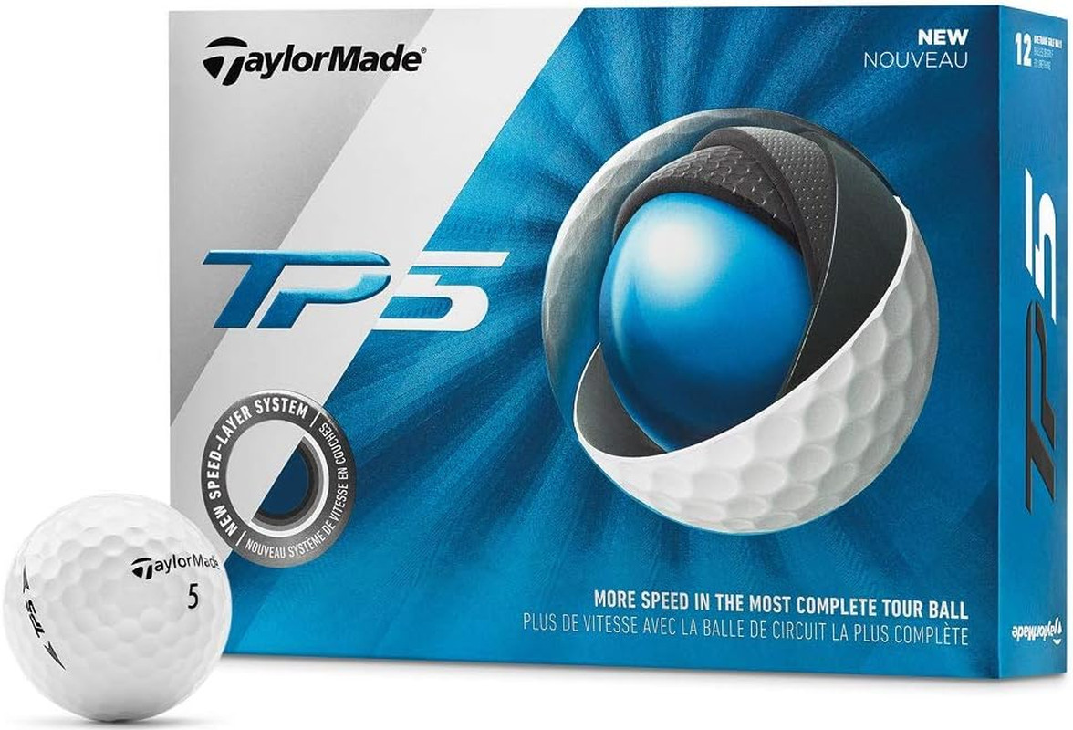 TP5 Golf Balls (One Dozen), White, Large