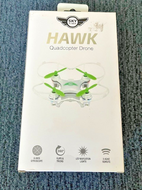 Sky Rider Hawk Quadcopter Drone 2.4GHz RC 360° Flips LED Lights NEW - SEALED